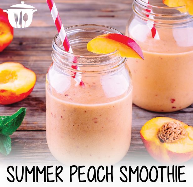 Summer peach smoothie