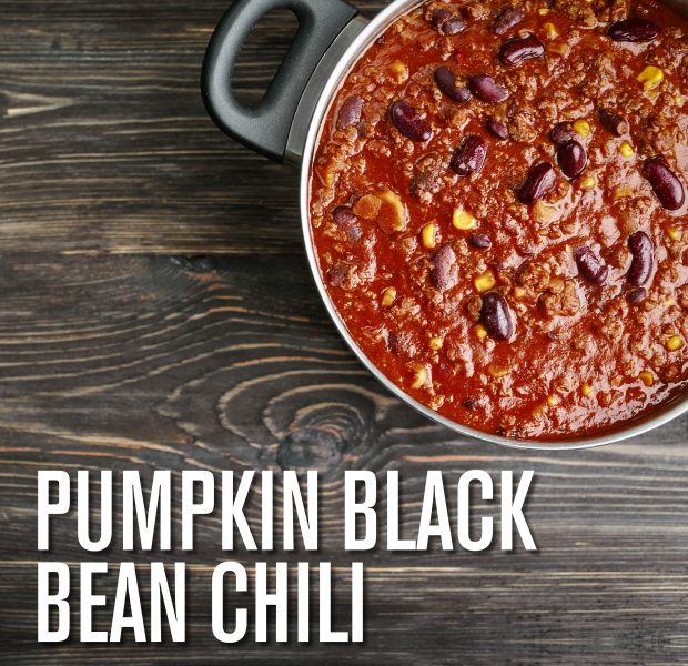 Pumpkin black bean chili